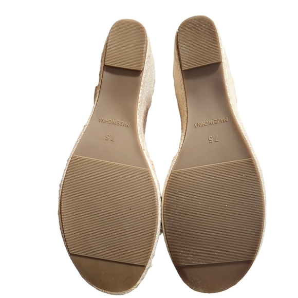 Vicky.Vicky Apricot Espadrille platform wedge sandals ankle strap size 7.5 - Picture 7 of 12